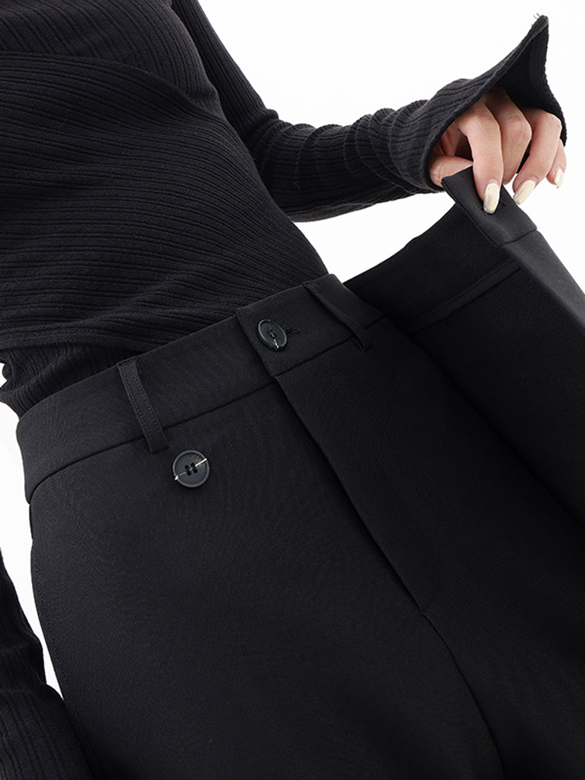 Rebecca | Asymmetrical Layer Wide Leg Pants