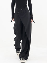 Rebecca | Asymmetrical Layer Wide Leg Pants