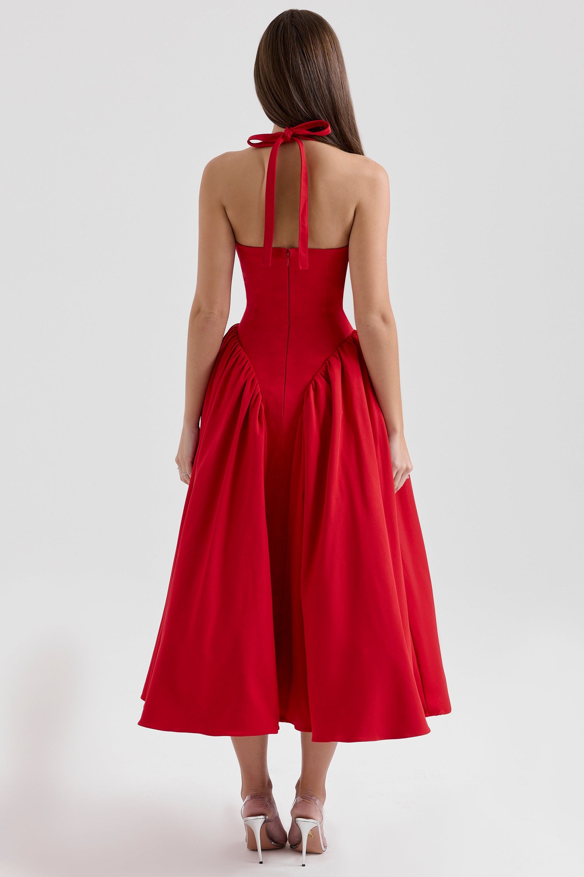Rebecca | Fitted Halter Neck Summer Dress