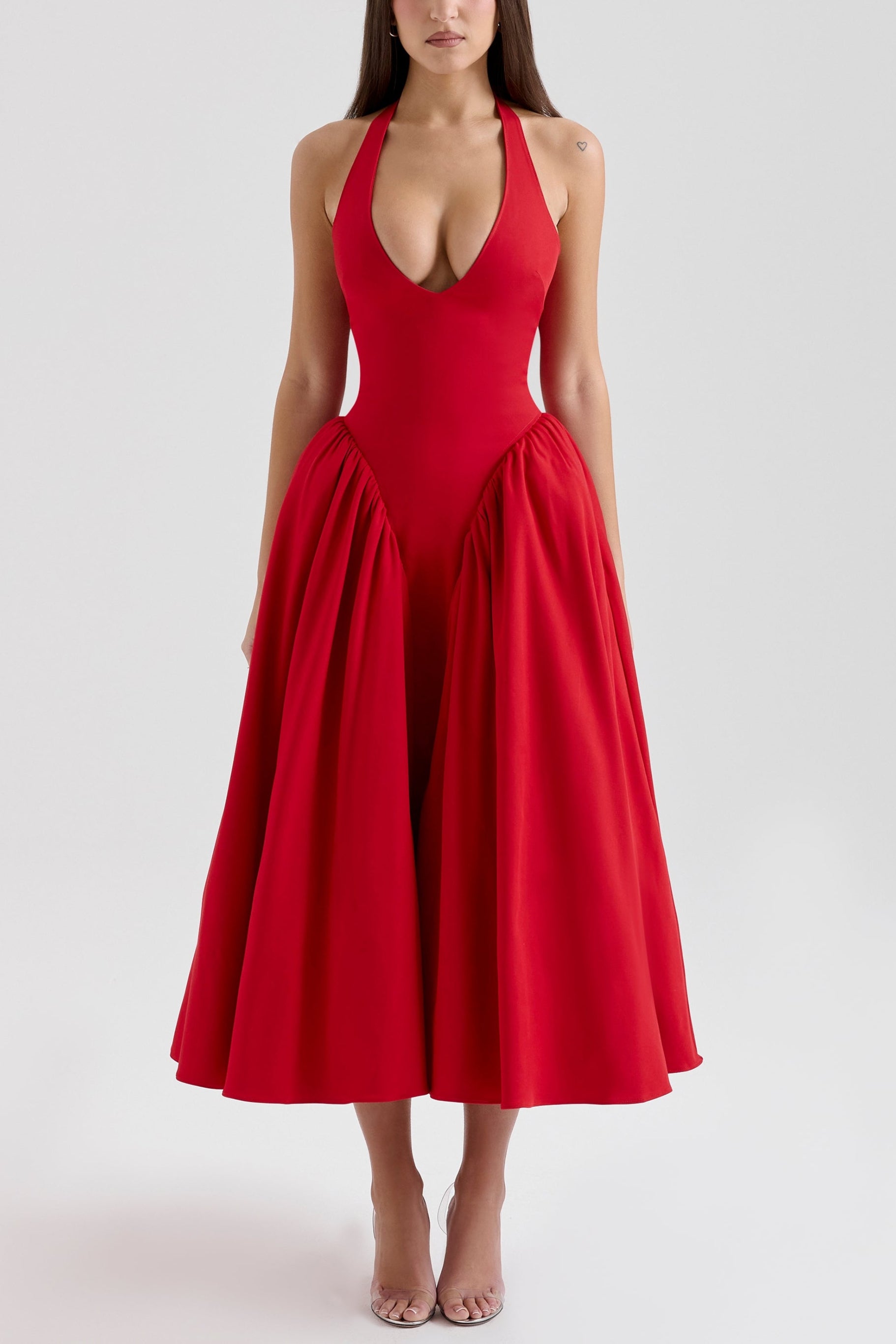 Rebecca | Fitted Halter Neck Summer Dress