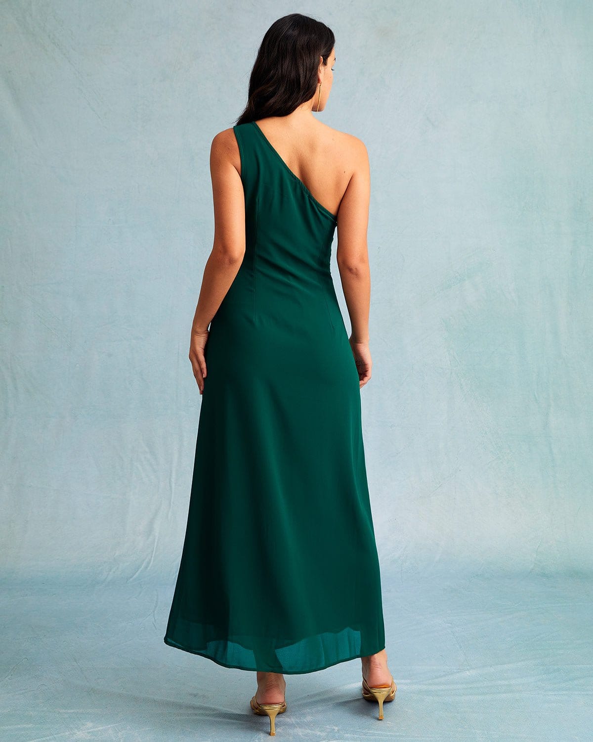 Renata | Slim Fit One Shoulder Bridesmaid Maxi Dress