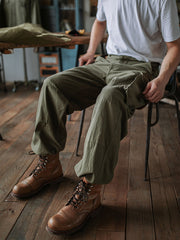 Roberta | Relaxed Fit Herringbone Twill Field Pants