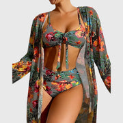 Rose | Tropical Print Bikini Set