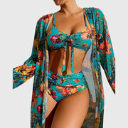 Rose | Tropical Print Bikini Set