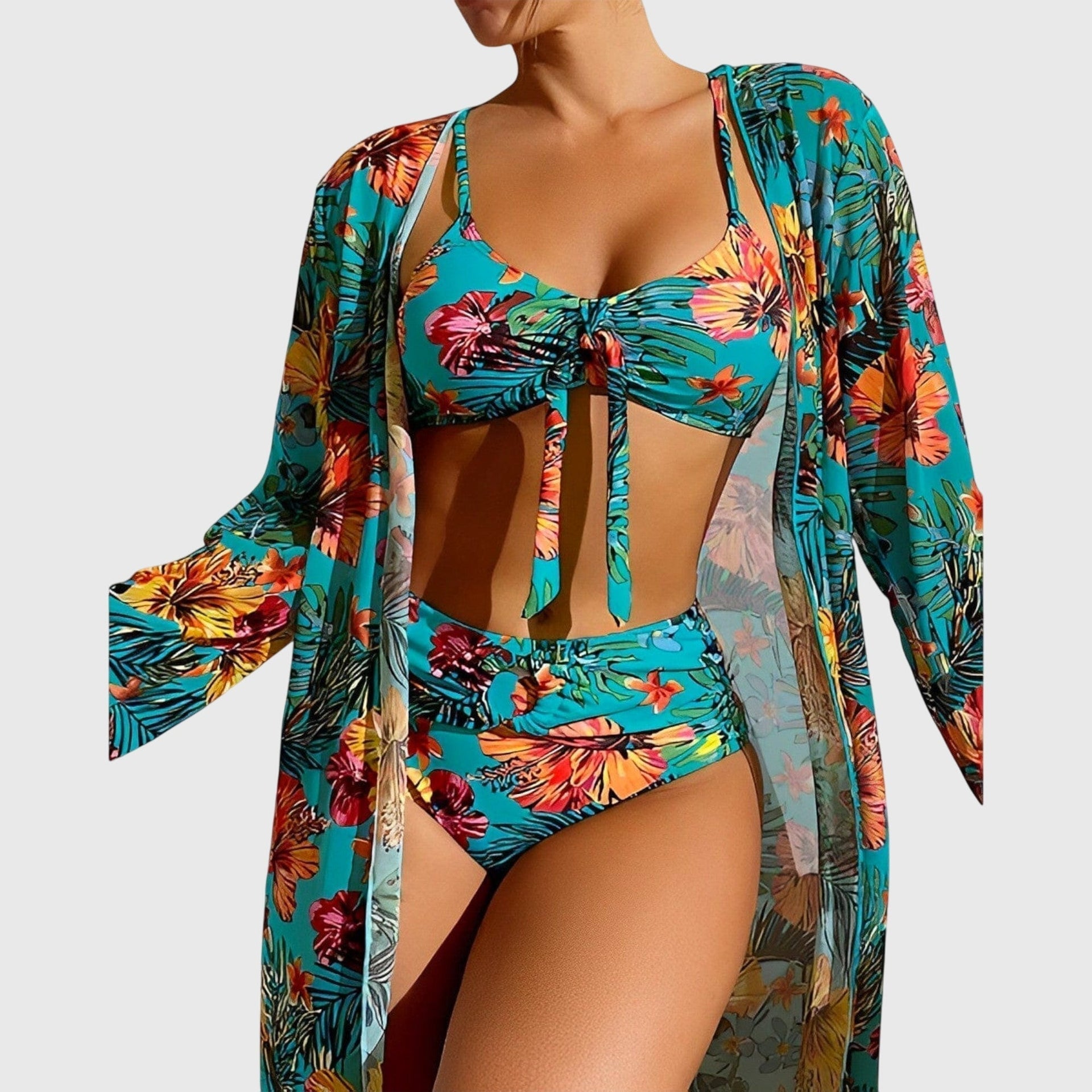 Rose | Tropical Print Bikini Set