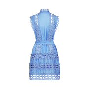 Rowena | Sleeveless Belted Cut-Out Sundress
