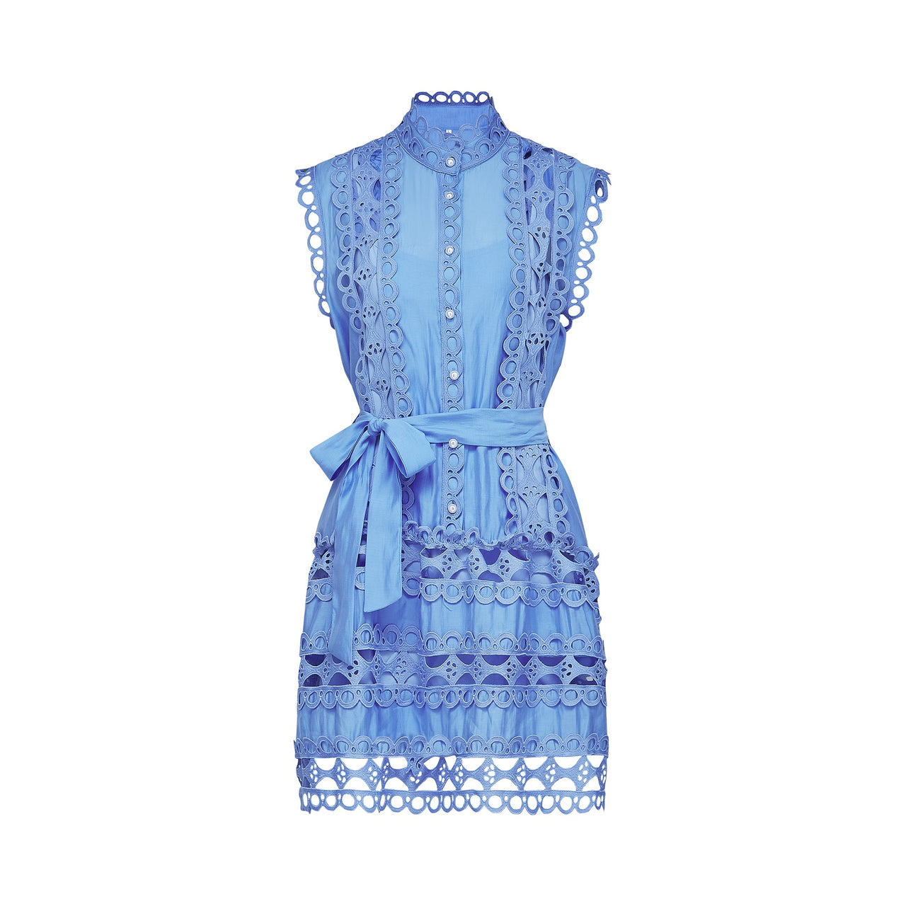 Rowena | Sleeveless Belted Cut-Out Sundress