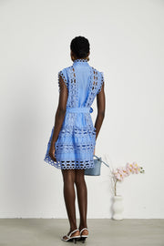 Rowena | Sleeveless Belted Cut-Out Sundress