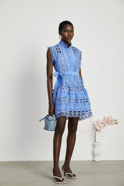 Rowena | Sleeveless Belted Cut-Out Sundress