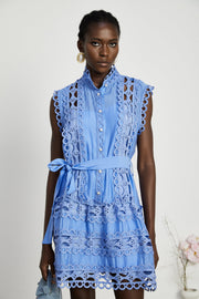 Rowena | Sleeveless Belted Cut-Out Sundress