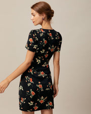 Ruth | V Neck Floral Button-Up Summer Mini Dress