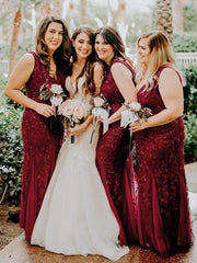 Serena | Fishtail Maxi Dress with Double V-Neck