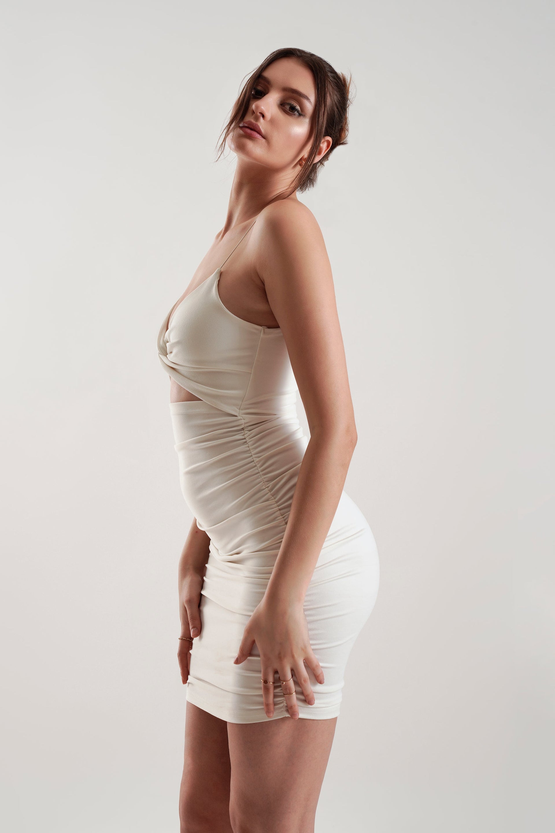 Sienna | Ruched Cut-Out Bodycon Mini Dress Concert Outfit