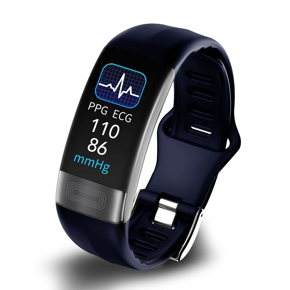 Silicone Smart Armband with ECG and Blood Pressure Monitor – Ideal for Fitness and Health Tracking