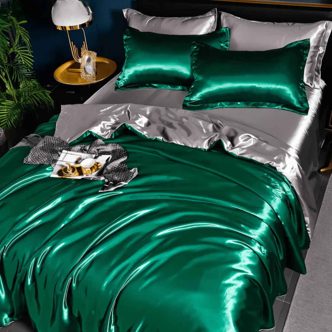 Silk Bedding Set with Wrinkle Resistance – Ideal for Bedroom Comfort by Longview