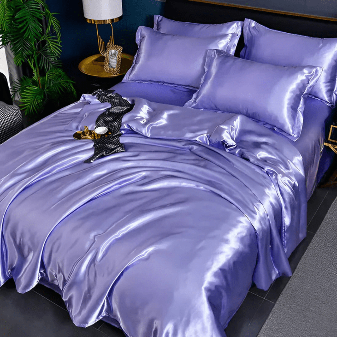 Silk Bedding Set with Wrinkle Resistance – Ideal for Bedroom Comfort by Longview