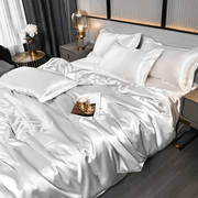 Silk Bedding Set with Wrinkle Resistance – Ideal for Bedroom Comfort by Longview