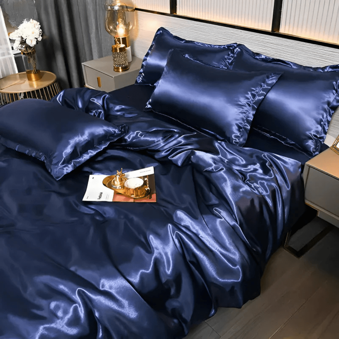 Silk Bedding Set with Wrinkle Resistance – Ideal for Bedroom Comfort by Longview