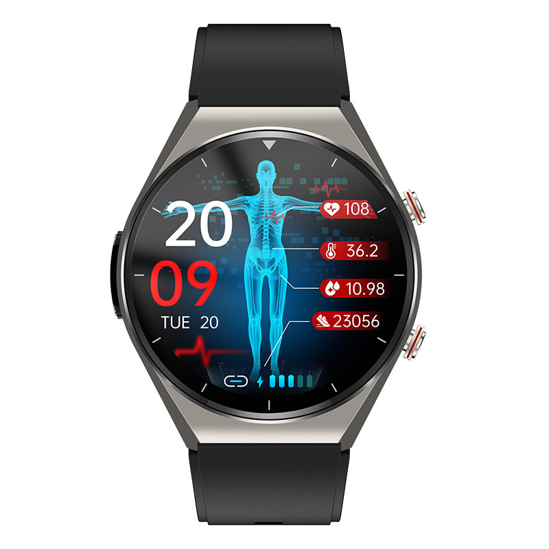 Sleek Health Monitoring Smartwatch with ECG and Blood Pressure – Ideal for Everyday Wear