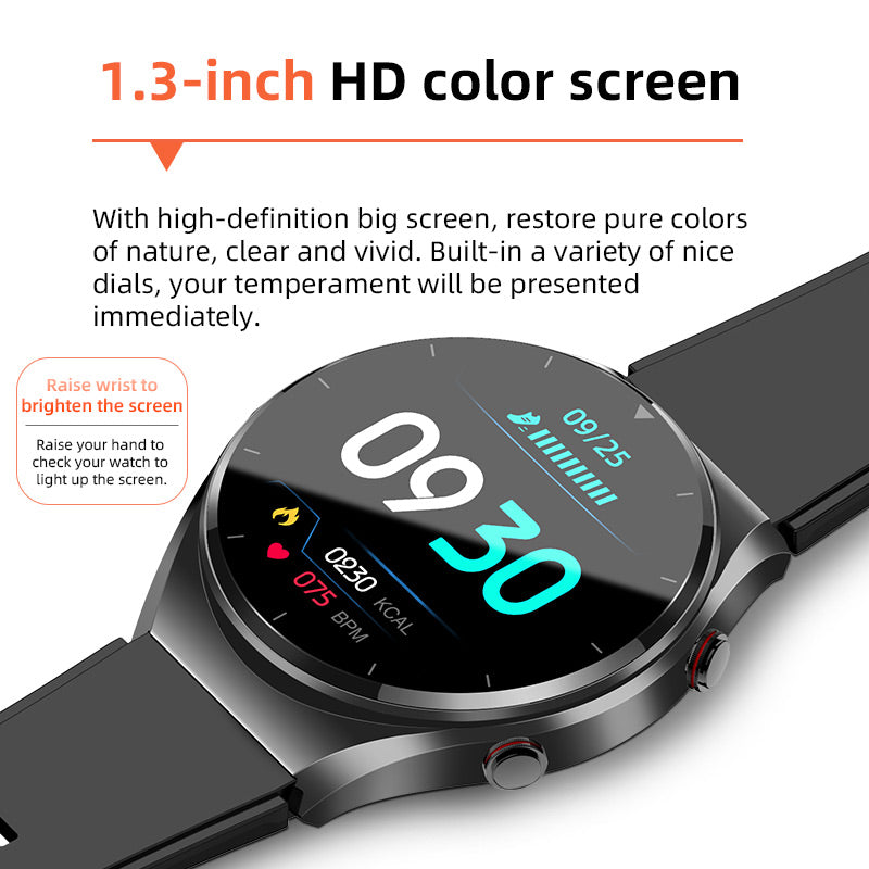 Sleek Health Monitoring Smartwatch with ECG and Blood Pressure – Ideal for Everyday Wear