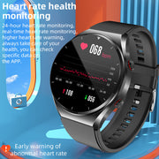 Sleek Health Monitoring Smartwatch with ECG and Blood Pressure – Ideal for Everyday Wear