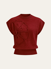 Sloane | Cap Sleeve Knit Sweater Vest