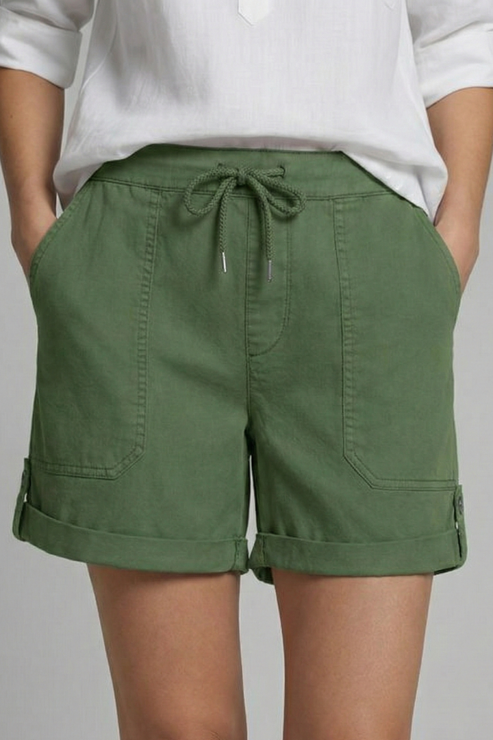 Sloane | Relaxed Fit Drawstring Casual Pocket Shorts