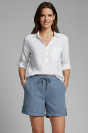 Sloane | Relaxed Fit Drawstring Casual Pocket Shorts