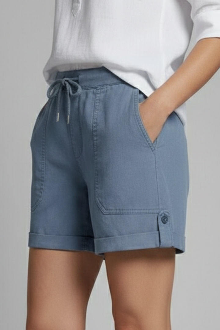 Sloane | Relaxed Fit Drawstring Casual Pocket Shorts