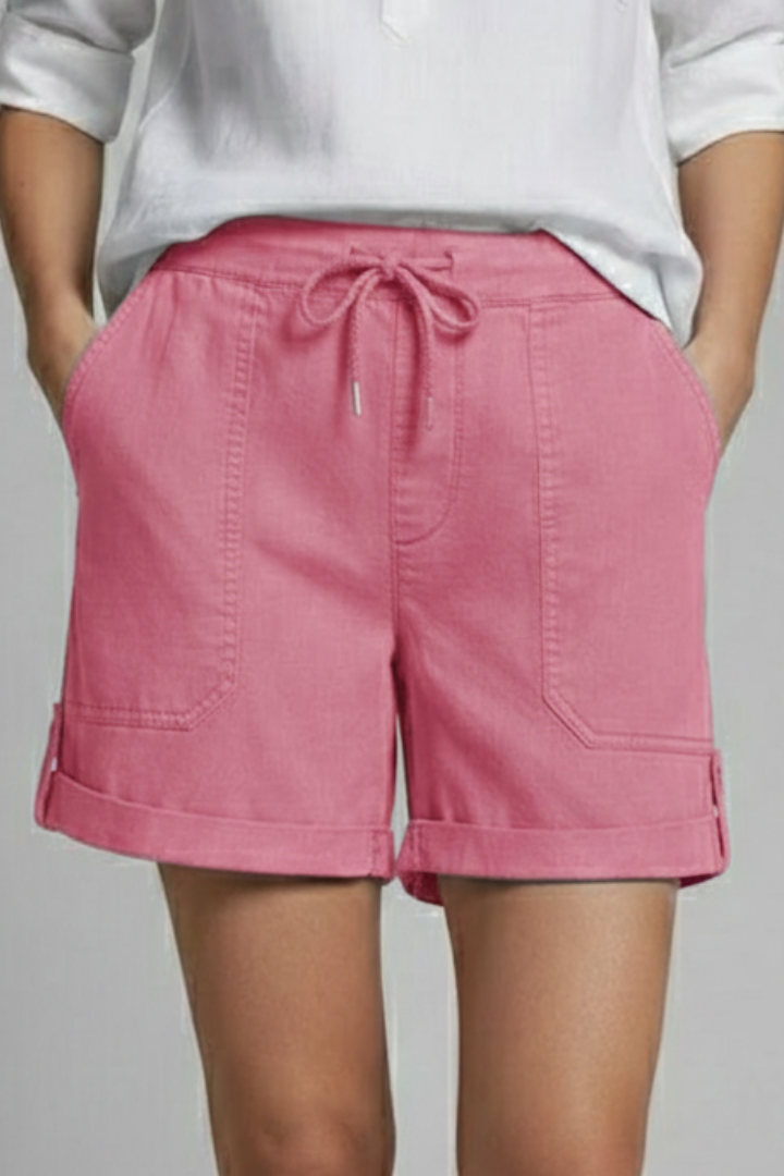 Sloane | Relaxed Fit Drawstring Casual Pocket Shorts