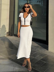 Sofia | Contrast Trim Relaxed Fit Sweater Co Ord Set Women