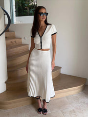 Sofia | Contrast Trim Relaxed Fit Sweater Co Ord Set Women