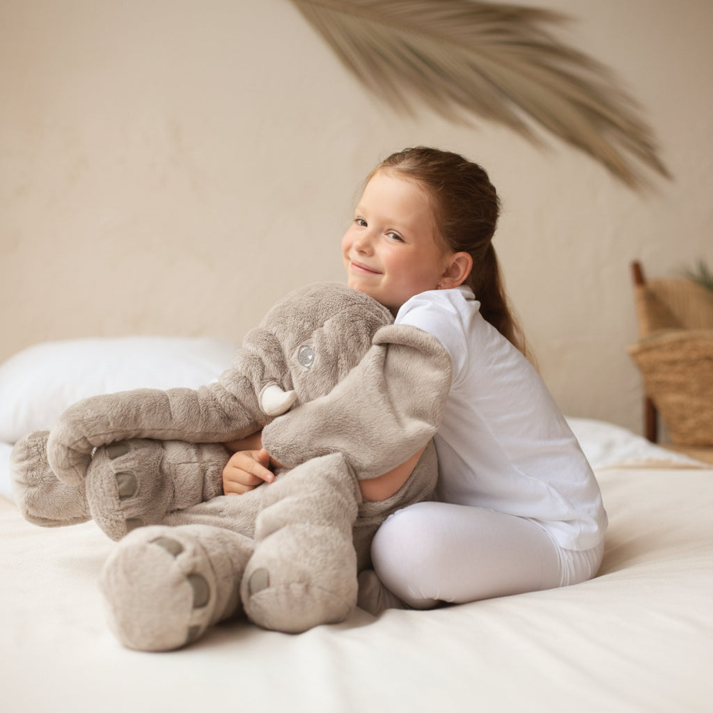 Soft Plush Elephant Toy with Cozy Comfort – Ideal for Nursery or Playroom