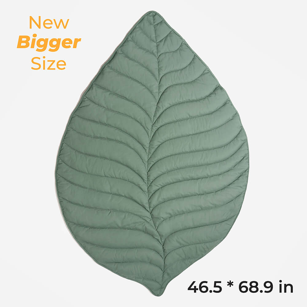 Soft Touch Leaf Design Dog Blanket with Dual Use – Ideal for Living Room or Couch