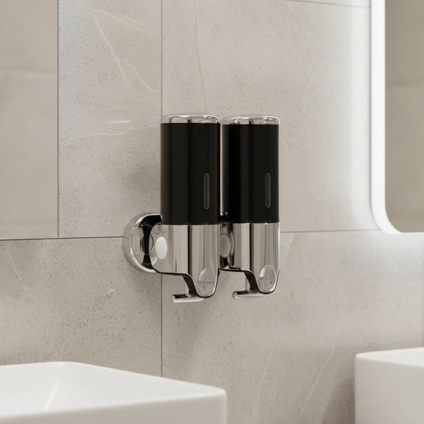 Stainless Steel Wall-Mounted Soap Dispenser with Even Dispensing – Ideal for Bathroom or Kitchen