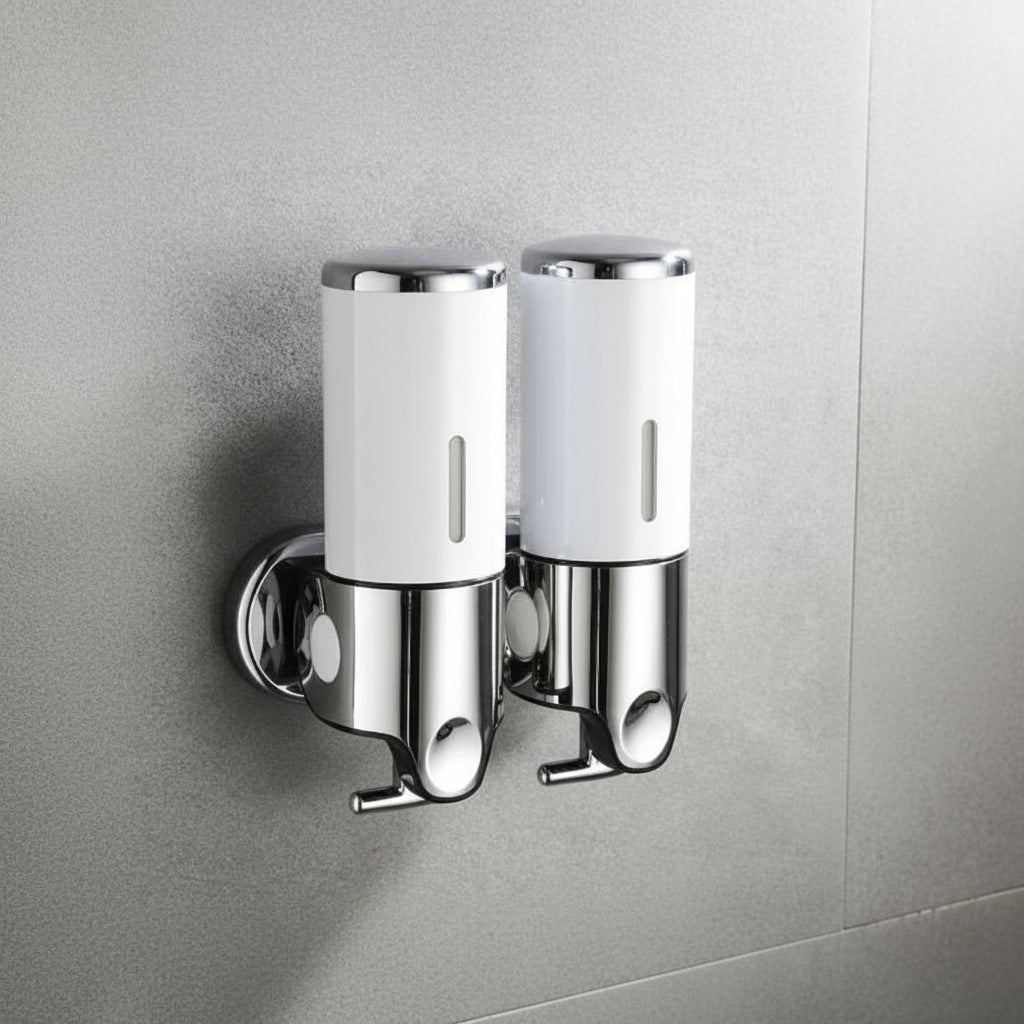 Stainless Steel Wall-Mounted Soap Dispenser with Even Dispensing – Ideal for Bathroom or Kitchen