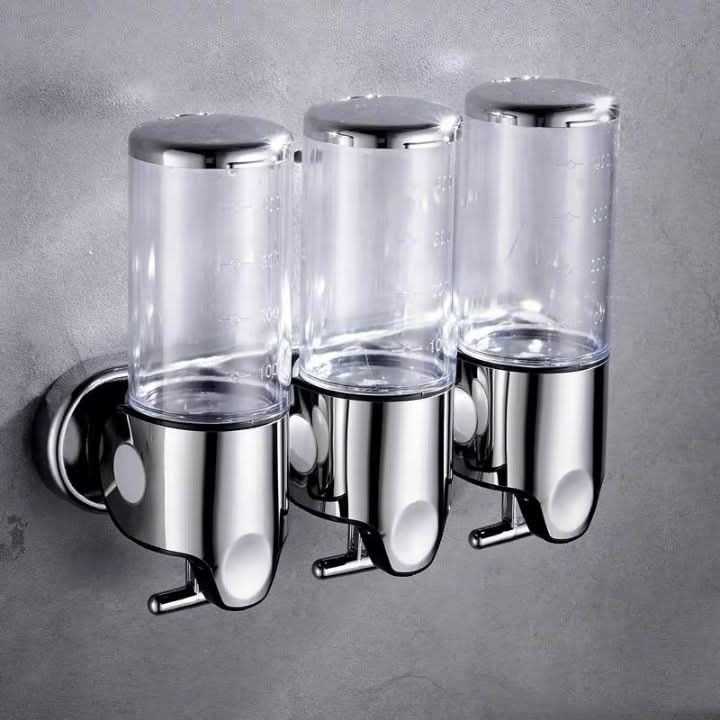 Stainless Steel Wall-Mounted Soap Dispenser with Even Dispensing – Ideal for Bathroom or Kitchen
