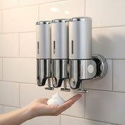 Stainless Steel Wall-Mounted Soap Dispenser with Even Dispensing – Ideal for Bathroom or Kitchen
