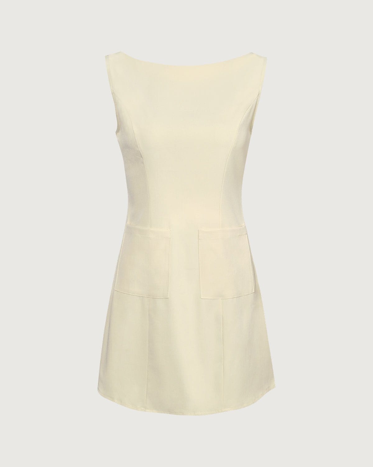 Stella | Sleeveless Boat Neck Cutout Summer Dress