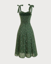 Susanna | High-Waisted Floral Tie-Strap Sundress
