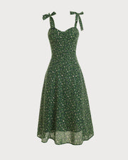 Susanna | High-Waisted Floral Tie-Strap Sundress
