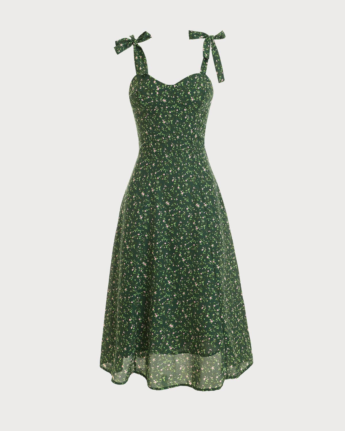 Susanna | High-Waisted Floral Tie-Strap Sundress