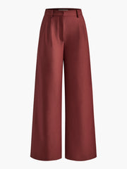 Tallulah | Solid Wide-Leg Palazzo Trousers