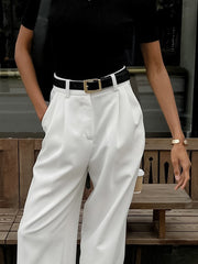 Tallulah | Solid Wide-Leg Palazzo Trousers