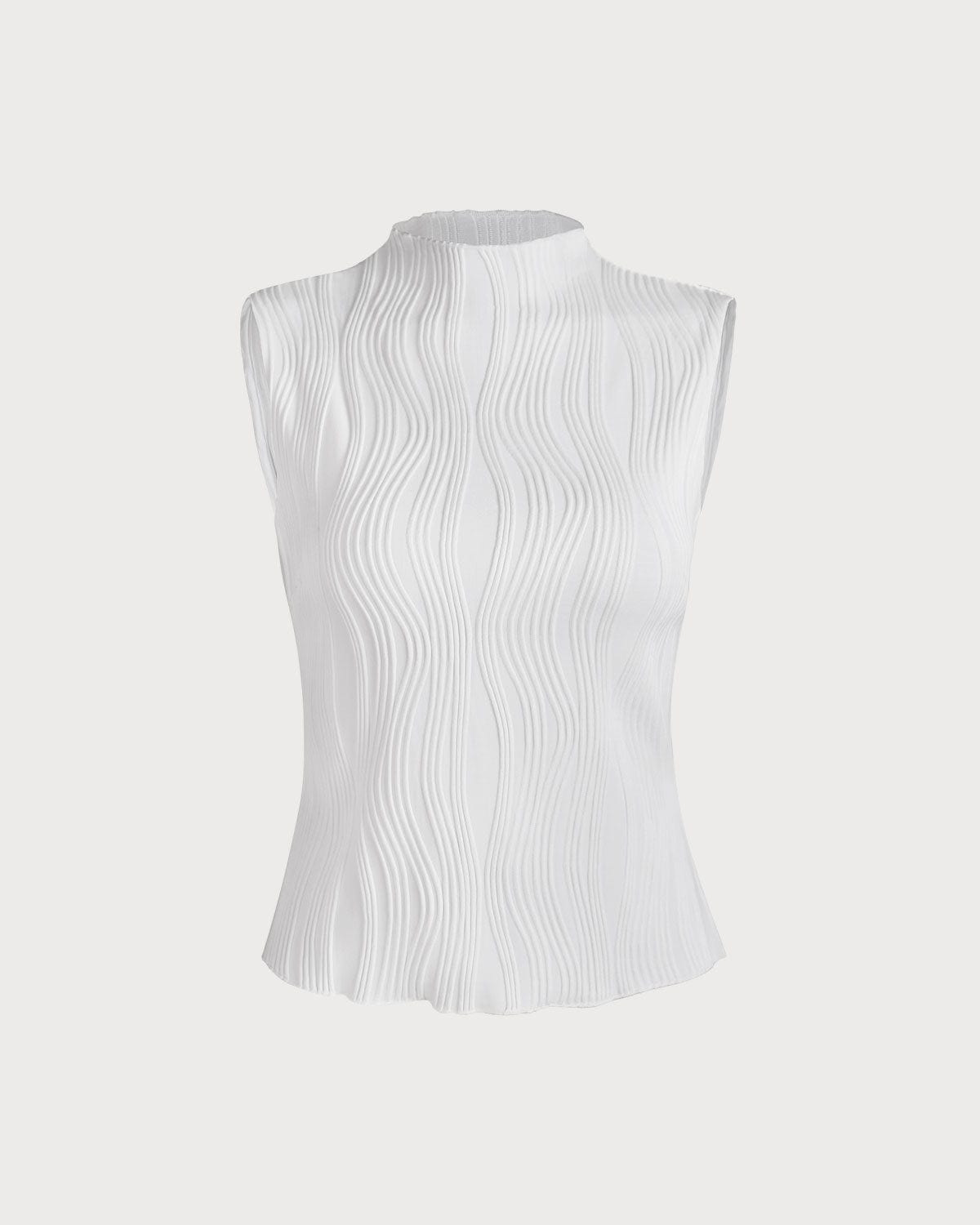 Tamara | Slim Fit Mock Neck Holiday Clothes Tank Top