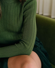 Theodora | Slim Fit Ribbed Knit Holiday Top