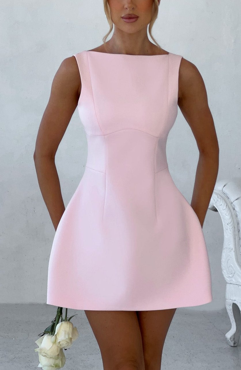 Veronica | Bubble Hem Scoop Back Summer Dress