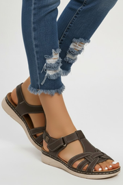 Victoria | Retro Strap Buckle Sandals