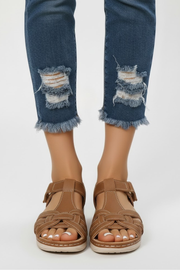 Victoria | Retro Strap Buckle Sandals