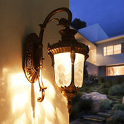 Vintage Metal Wall Sconce with Ambient Light – Ideal for Outdoor Spaces by Milton